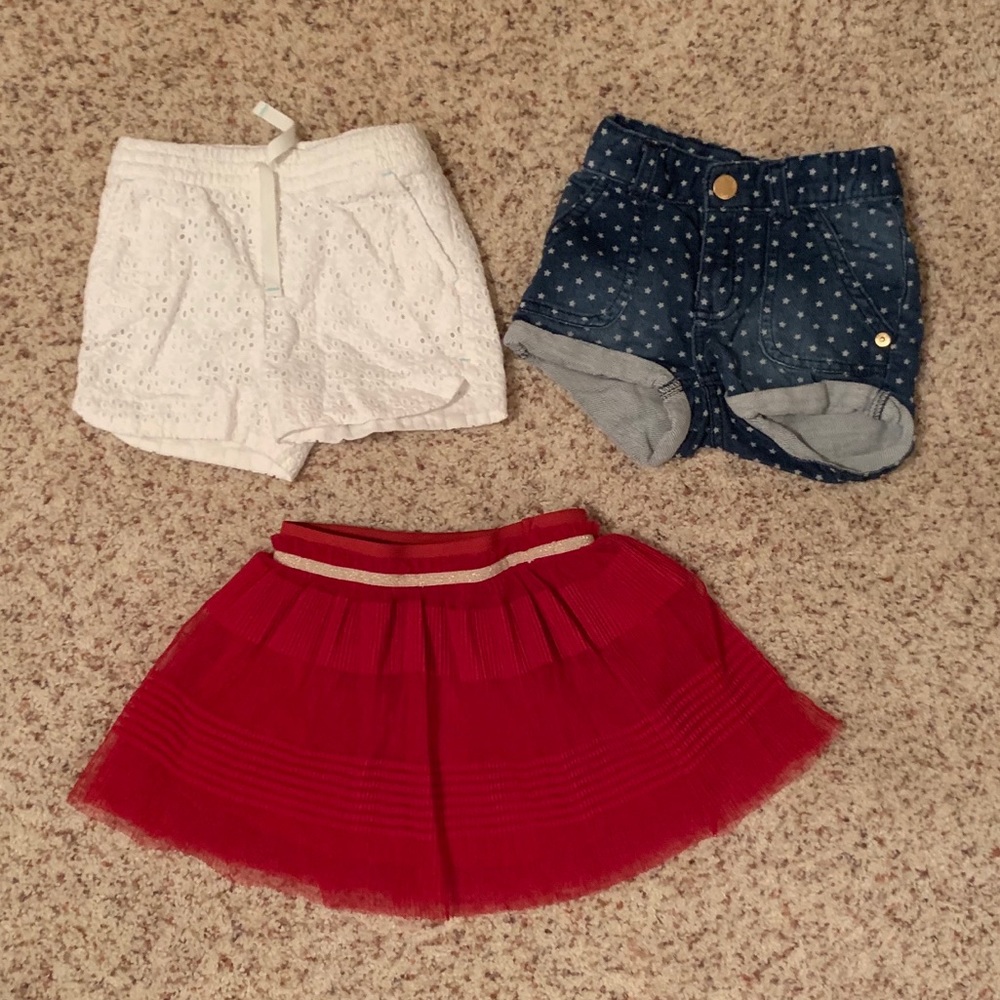 3T Girls Shorts/Skirt Bundle